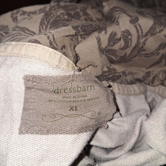 Dress Barn Floral Rhinestone Full Zip Hoodie XL - Picture 4 of 4